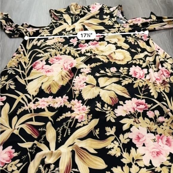 Show Me Your‎ Mumu Brady Botanical Cold Shoulder Tunic Mini Dress Size M - Picture 9 of 10